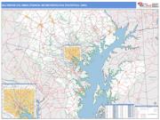 Baltimore-Columbia-Towson <br /> Wall Map <br /> Basic Style 2024 Map