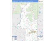 Spokane-Spokane Valley <br /> Wall Map <br /> Basic Style 2024 Map