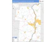 Weirton-Steubenville <br /> Wall Map <br /> Basic Style 2024 Map