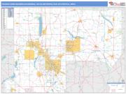 Youngstown-Warren-Boardman <br /> Wall Map <br /> Basic Style 2024 Map