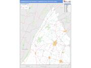 Chambersburg-Waynesboro <br /> Wall Map <br /> Basic Style 2024 Map