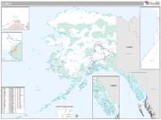 Alaska <br /> Wall Map <br /> Premium Style 2024 Map