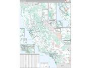 California <br /> Wall Map <br /> Premium Style 2024 Map