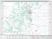 Colorado <br /> Wall Map <br /> Premium Style 2024 Map