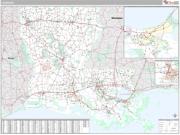 Louisiana <br /> Wall Map <br /> Premium Style 2024 Map