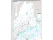 Maine <br /> Wall Map <br /> Premium Style 2024 Map