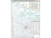 Minnesota <br /> Wall Map <br /> Premium Style 2024 Map