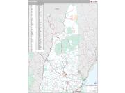 New Hampshire <br /> Wall Map <br /> Premium Style 2024 Map