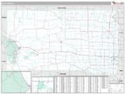 South Dakota <br /> Wall Map <br /> Premium Style 2024 Map