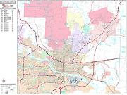 North Little Rock <br /> Wall Map <br /> Premium Style 2024 Map