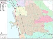 Berkeley <br /> Wall Map <br /> Premium Style 2024 Map