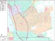 Chula Vista <br /> Wall Map <br /> Premium Style 2024 Map