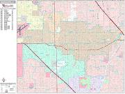 Garden Grove <br /> Wall Map <br /> Premium Style 2024 Map