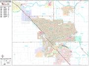 Modesto <br /> Wall Map <br /> Premium Style 2024 Map