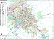 San Jose <br /> Wall Map <br /> Premium Style 2024 Map