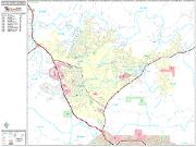 Santa Clarita <br /> Wall Map <br /> Premium Style 2024 Map