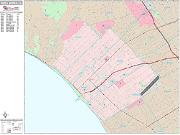 Santa Monica <br /> Wall Map <br /> Premium Style 2024 Map