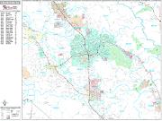 Santa Rosa <br /> Wall Map <br /> Premium Style 2024 Map
