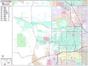 Arvada <br /> Wall Map <br /> Premium Style 2024 Map