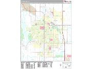 Fort Collins <br /> Wall Map <br /> Premium Style 2024 Map