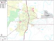 Pueblo <br /> Wall Map <br /> Premium Style 2024 Map