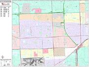 Carol City <br /> Wall Map <br /> Premium Style 2024 Map
