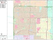 Coral Springs <br /> Wall Map <br /> Premium Style 2024 Map