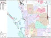 Sarasota <br /> Wall Map <br /> Premium Style 2024 Map