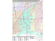 Overland Park <br /> Wall Map <br /> Premium Style 2024 Map