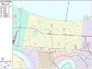 Metairie <br /> Wall Map <br /> Premium Style 2024 Map