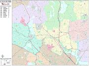 Medford <br /> Wall Map <br /> Premium Style 2024 Map
