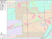 Dearborn Heights <br /> Wall Map <br /> Premium Style 2024 Map