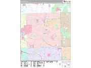 Rochester Hills <br /> Wall Map <br /> Premium Style 2024 Map