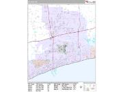 Gulfport <br /> Wall Map <br /> Premium Style 2024 Map