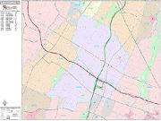 East Orange <br /> Wall Map <br /> Premium Style 2024 Map