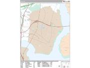 Perth Amboy <br /> Wall Map <br /> Premium Style 2024 Map