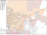 North Las Vegas <br /> Wall Map <br /> Premium Style 2024 Map