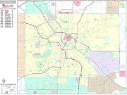 Youngstown <br /> Wall Map <br /> Premium Style 2024 Map