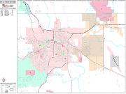 Rapid City <br /> Wall Map <br /> Premium Style 2024 Map