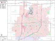 Sioux Falls <br /> Wall Map <br /> Premium Style 2024 Map
