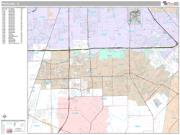 Pearland <br /> Wall Map <br /> Premium Style 2024 Map
