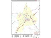 Harrisonburg <br /> Wall Map <br /> Premium Style 2024 Map