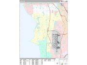 Burien <br /> Wall Map <br /> Premium Style 2024 Map