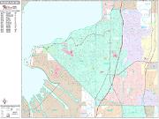Federal Way <br /> Wall Map <br /> Premium Style 2024 Map