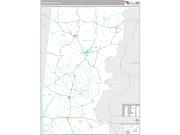 Choctaw County, AL <br /> Wall Map <br /> Premium Style 2024 Map