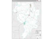 Clarke County, AL <br /> Wall Map <br /> Premium Style 2024 Map