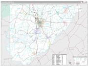 Cullman County, AL <br /> Wall Map <br /> Premium Style 2024 Map
