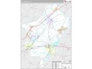 St. Clair County, AL <br /> Wall Map <br /> Premium Style 2024 Map