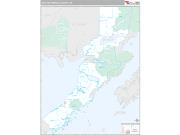 Lake and Peninsula County, AK <br /> Wall Map <br /> Premium Style 2024 Map
