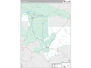 Gila County, AZ <br /> Wall Map <br /> Premium Style 2024 Map